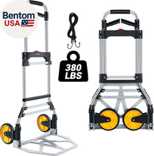 380 LB Capacity Folding Hand Truck Heavy Duty Foldable Dolly Cart with Wheels, A