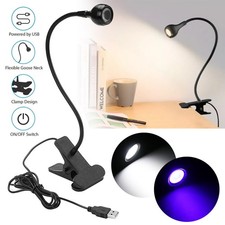USB Reading Night Light Flexible LED Book Lamp Laptop Computer Clip-on Bed Desk