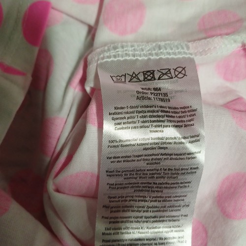 Kiki & Koko T- Shirt Gr. 104 Mädchen kurzarm rosa Punkte Sommer Baumwolle - F1 - Bild 5 von 5