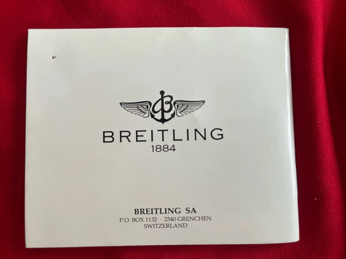 Original Breitling Antares World Manual Instruction Booklet reloj instrucciones