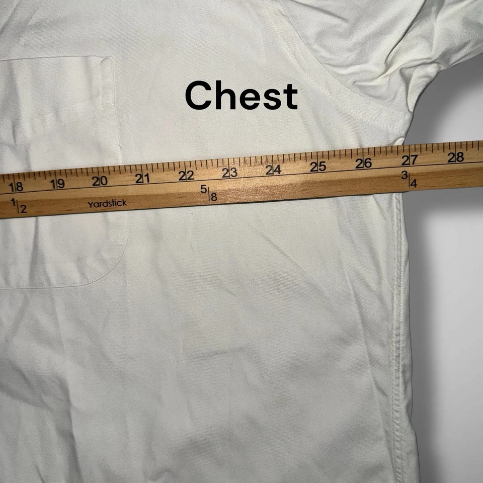 Camisa Oxford Gitman Bros Pinpoint para Hombres 17.5 35 Marfil 2x2 Algodón Abotonada EE. UU. Foto 4 de 4