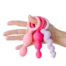 Satisfyer Silicone Booty Call Anal Training Kit Butt Plugs Set of 3