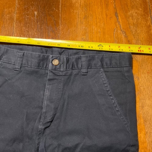Chaps Boy's Navy Blue Khaki School Uniform Pants Size 18 - Picture 4 of 7