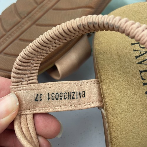 PAVERS Sandals 4 37 Pink Womens Ankle Strap Pull On - Picture 10 of 11