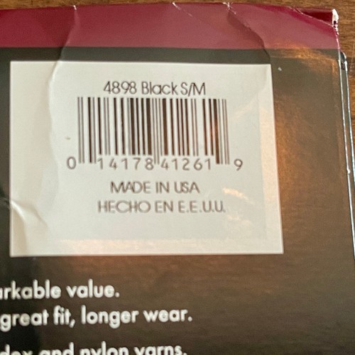 George Firm Support Control Top Pantyhose Size Small Medium Color:  Black  C-16  - Picture 12 of 12