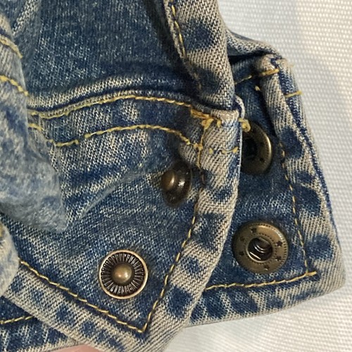 VTG Hard Rock Cafe Hollywood Denim Jacket Women's Size Small Jean Hong Kong Y Lg - Picture 7 of 13