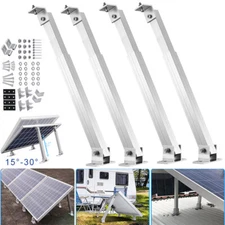 4 Pack Adjustable Solar Panel Tilt Mount Brackets Wall Roof Boat Fixing Mounting