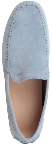 Brioni Men's Leather Shoes Slip On Moccasins Blue Size EUR 44 UK 10 US 11 - Picture 5 of 8
