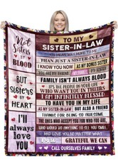Merry Carve Sister in Law Gifts from Sister Blankets Sister in Law Birthday G...