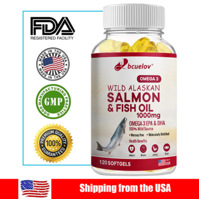 Omega 3 Fish Oil 1000mg Caps 180mg EPA 120mg DHA with Vitamin E 120 Capsules