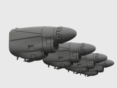 Brengun BRL72170 1/72 C-130J Engine set resin correction set
