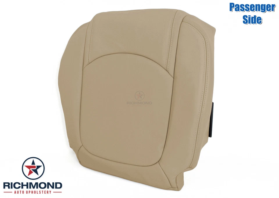 Saturn Outlook XR XE 2007-2010 - Cubierta de asiento de cuero inferior lateral del pasajero tostado Foto 4 de 4