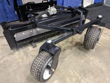 JENKINS 84" LANDSCAPE RAKE POWER ANGLE EATON DRIVE MOTOR W/KUBOTA HARNESS 14 PIN