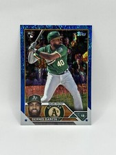 2023 Topps Update Blue Foilboard Holo RC Dermis Garcia #US11 /999 Athletics