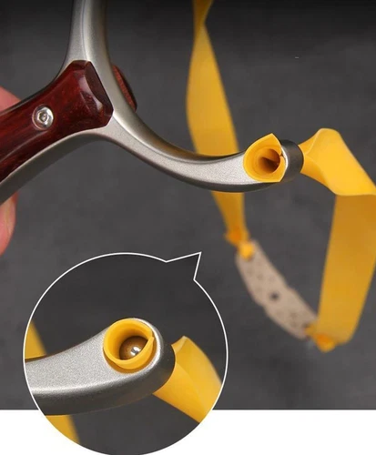 Hunting Slingbow Stuck Ball Slingshot Flat Rubber Band Catapult Archery Shooting - Picture 7 of 14
