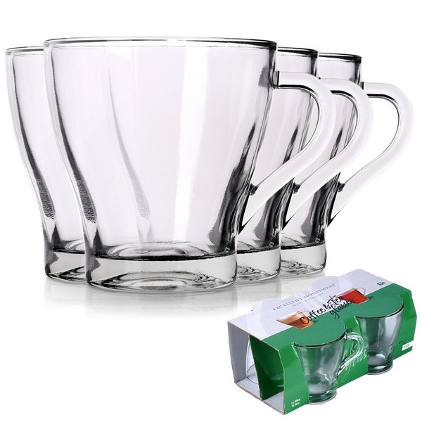 GläSer-Set TrinkgläSer WassergläSer SaftgläSer Glasbecher 280 Ml 4 Stk.-image