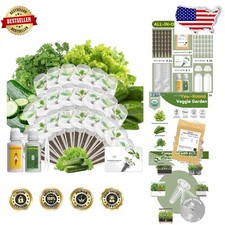 24 Pod Hydroponic Growing Kit with Non-GMO Seeds for Fresh Homegrown Produce 2.83 per gallon