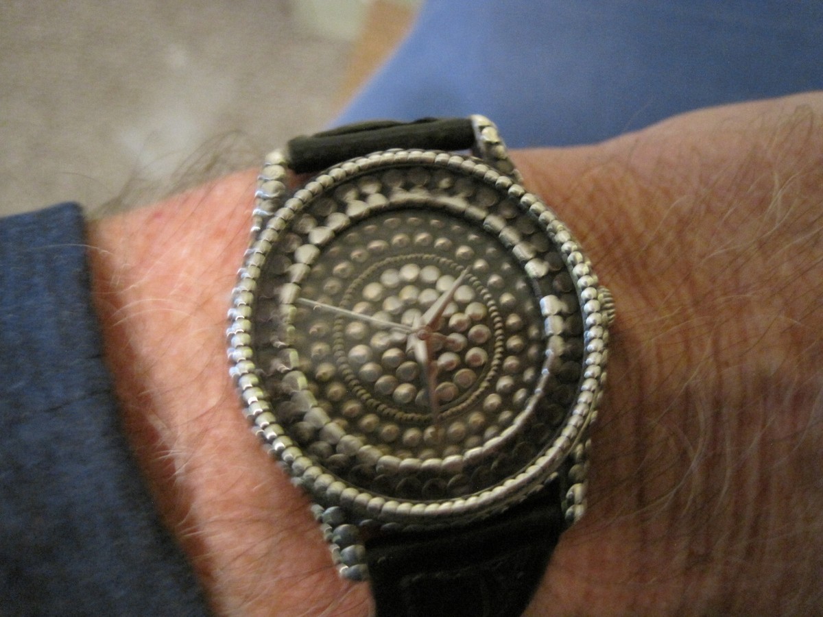 John Hardy ヴィンテージ ウォッチ925 silver John Hardy Sterling Watch with Crocodile Band - S & K Ltd.