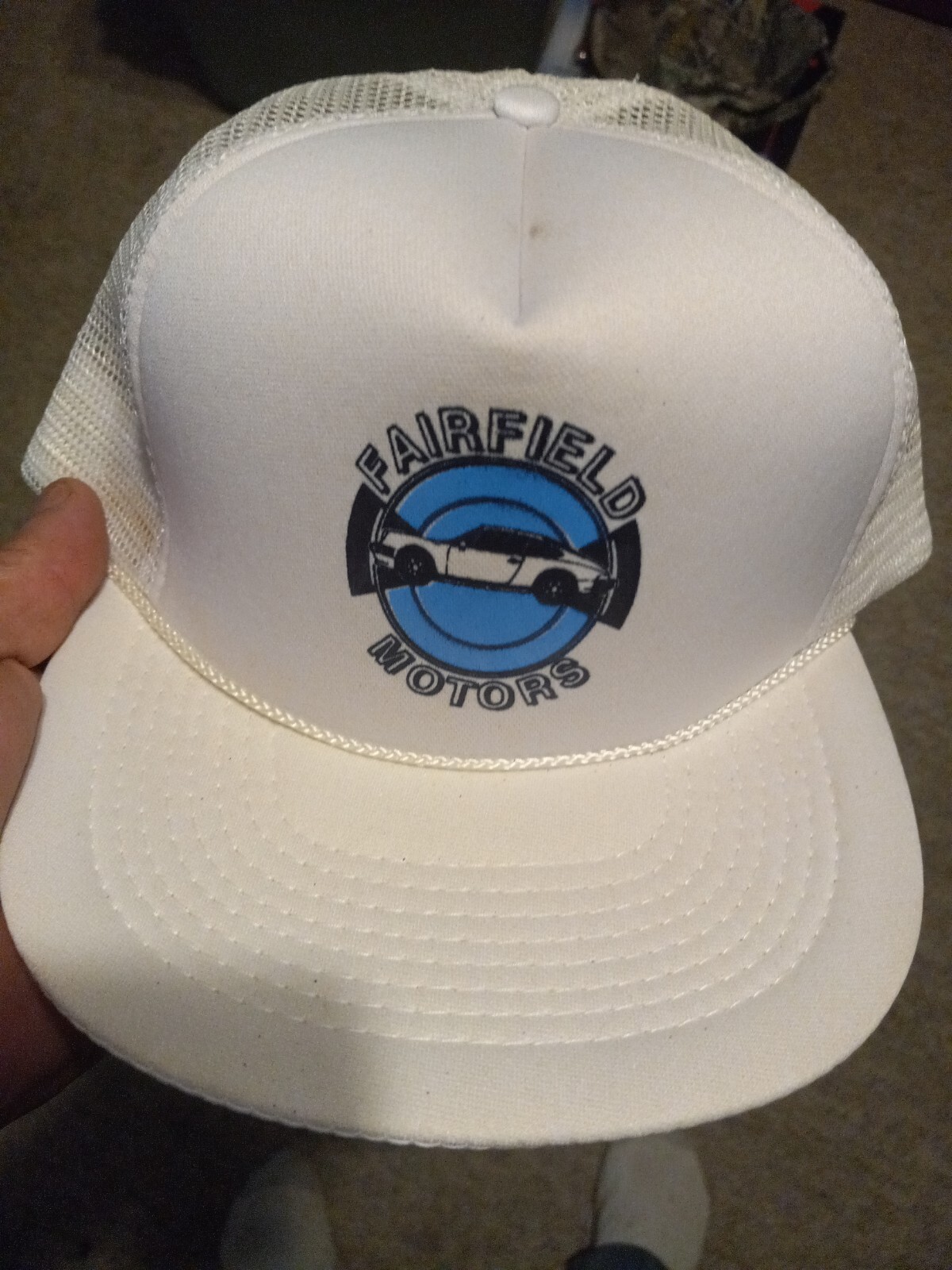 V Sports Fairfield Motors White Adjustable Snapback Cap