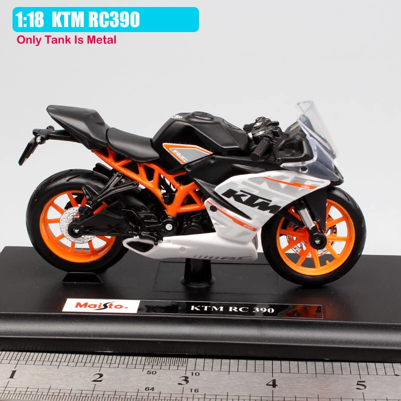 Maisto 1:18 scale KTM RC390 Motorcycle Diecast model Sport race motorbike toy - Image 2 of 4