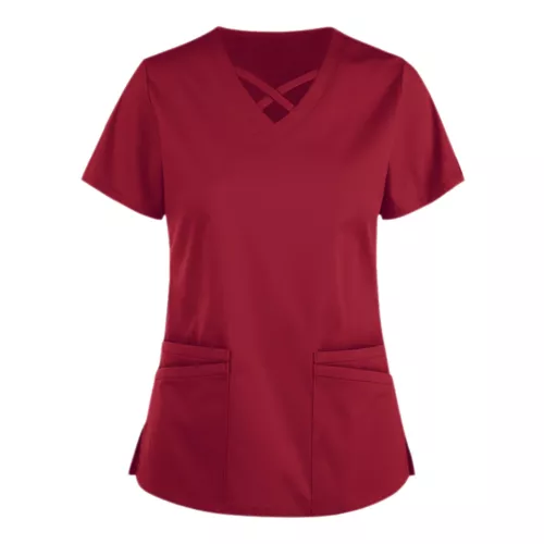 Damen Schlupfkasack Kasack Kurzarm Arbeitskleidung Damenkasack Pflege Top 3XL - Bild 2 von 11