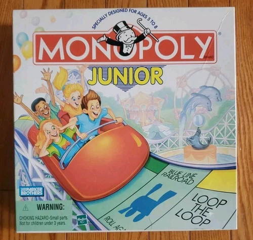 VINTAGE Monopoly Junior COMPLETE Parker Brothers 1999 90's Kids Children's