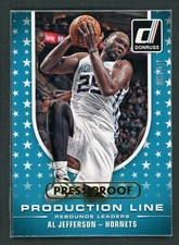 2014-15 AL JEFFERSON 06/10 PANINI DONRUSS PRESS PROOF PRODUCTION LINE