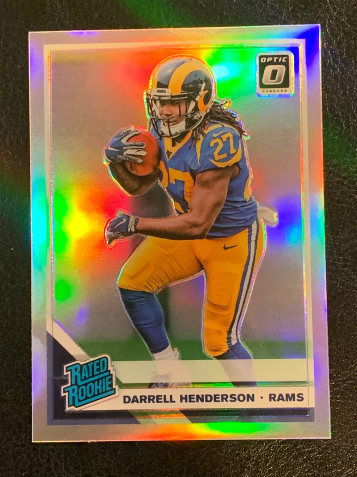 2019 Optic DARRELL HENDERSON #160 Silver Holo Rookie (A) LA RAMS Super Bowl
