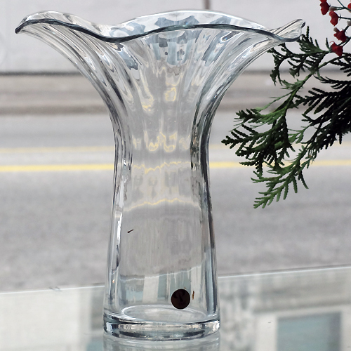 AURELIA Vase PEILL 8.25" tall Lead Crystal NEW NEVER USED #25973 made Germany - Picture 1 of 6