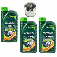 MotoröL ÖLfilter KN174C Set 10W40 3 Liter FüR Harley Davidson V-Rod 1130 Vrod