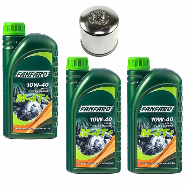 MotoröL ÖLfilter KN174C Set 10W40 3 Liter FüR Harley Davidson V-Rod 1130 Vrod-image