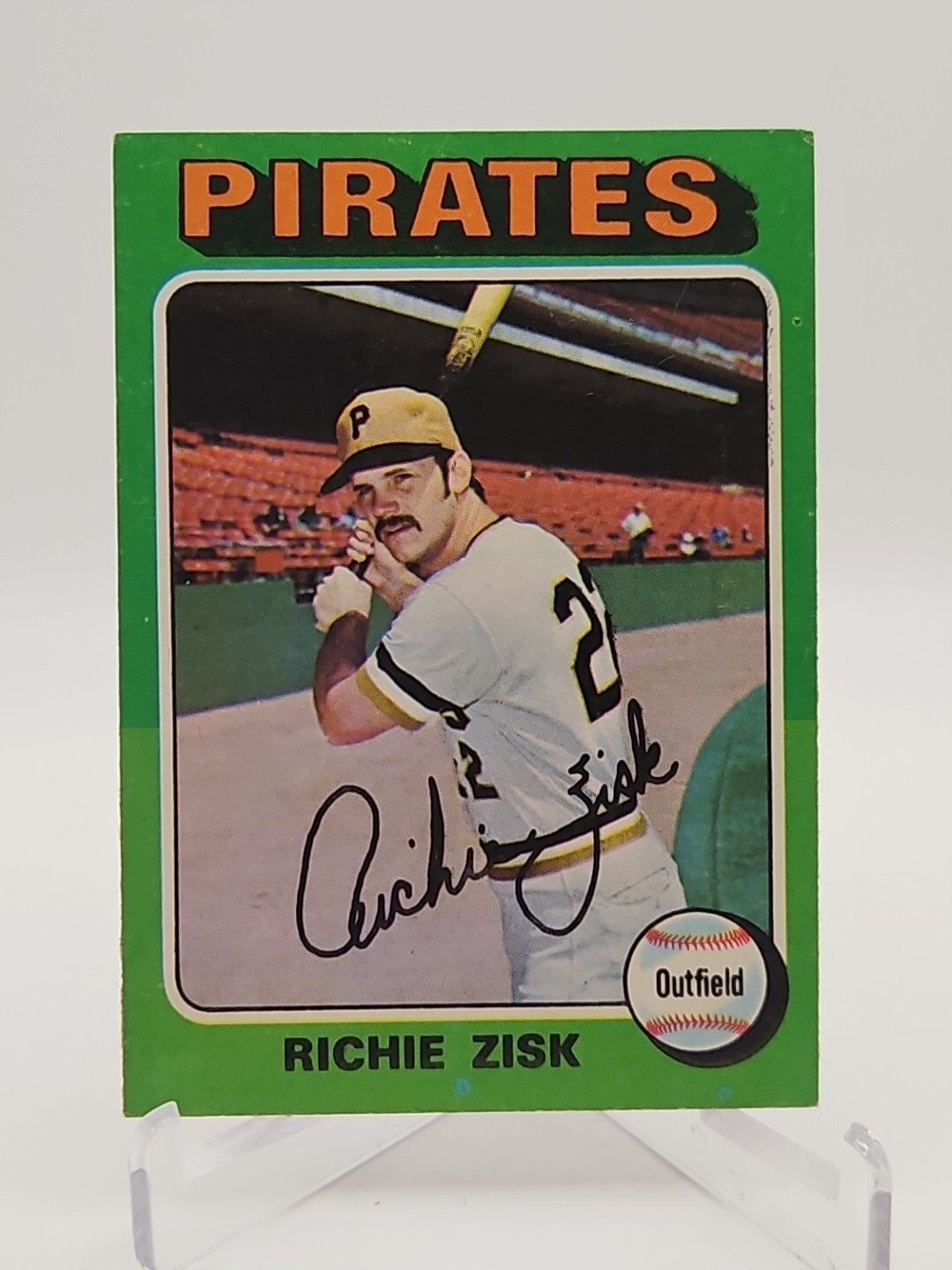 1975 Topps Baseball #77 Richie Zisk Vintage Pittsburgh Pirates MLB Trading Card