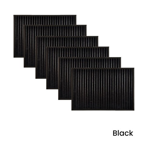 Juego de 6 Placaes de Mesa de Bambú de Lanza Ancha 30 x 45 cm - Imagen 3 de 4
