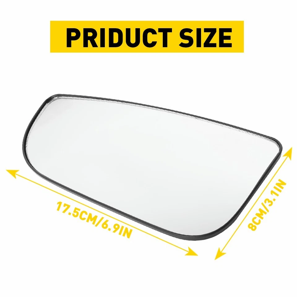 Tow Mirror Glass Outer Convex Driver Side For Dodge Ram 1500 2500 3500 4500 5500 - Image 3 of 4