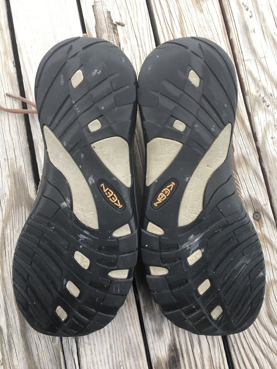 Keen Finlay Brown Leather Walking Hiking Oxford Shoes Size  display picture 1