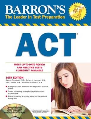 Barrons ACT with CD-ROM (Barrons ACT (WCD)) - Paperback - GOOD