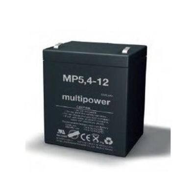 Multipower MP5.4-12 12V 5,4Ah AGM Batterie für USV und Badewannenlifter
