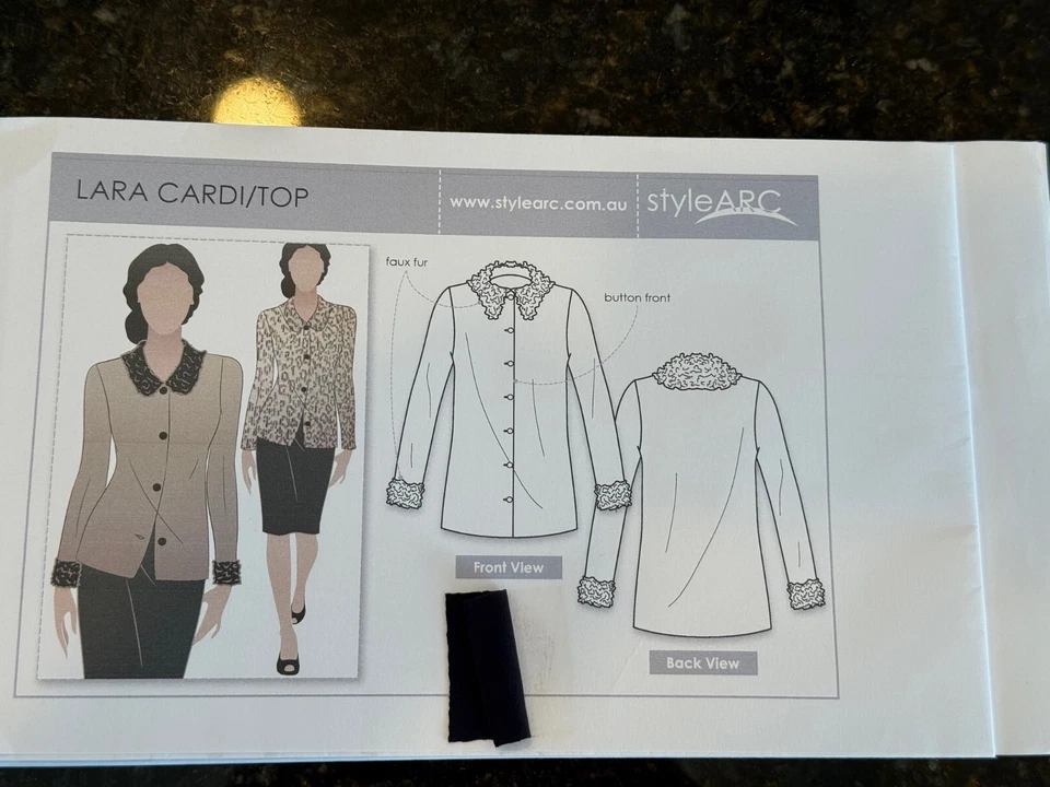 New - Style Arc Patterns - Lara Cardi/Top - size 12 - 21479 (2 of 4) - sewing - Image 4 of 4