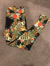 Lularoe TC2 Leggings Good Luck Horseshoes Saint Patrick s Day New Tall Curvy HTF