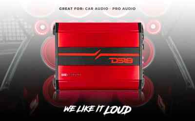 DS18 SXE-2500.1D/RD CAR AUDIO 1-CHANNEL MONOBLOCK SUBWOOFER CLASS D AMPLIFIER