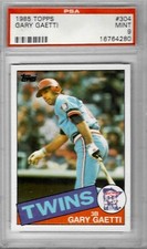 1985 Topps #304 - Gary GAETTI - PSA 9+++ Twins