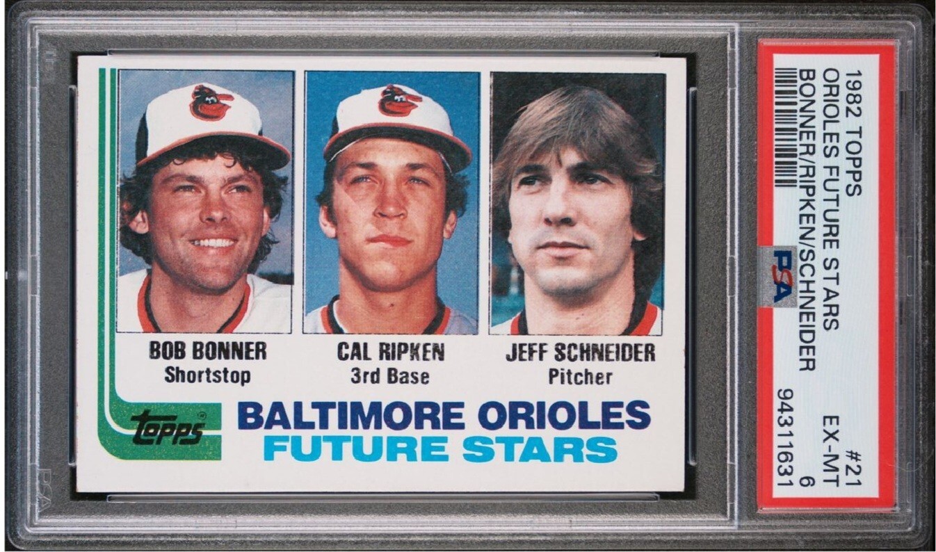 Cal Ripken Jr. 1982 Topps #21 Rookie RC PSA 6
