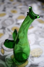 Glass Perrier Bottle Ornament. Animal
