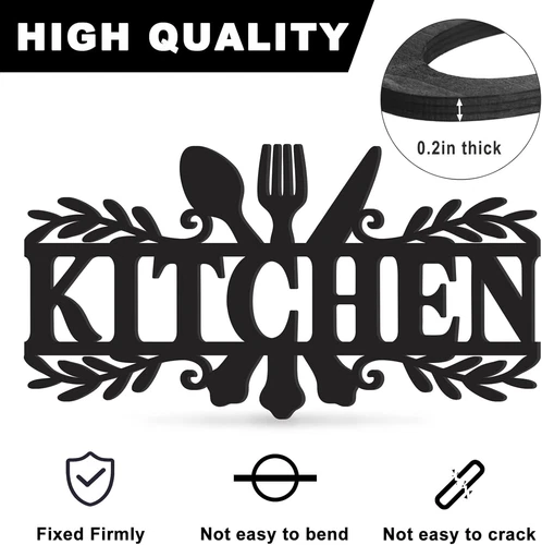 Rustikales Metall Küchenschild Esszimmer Wanddeko - Bild 8 von 8