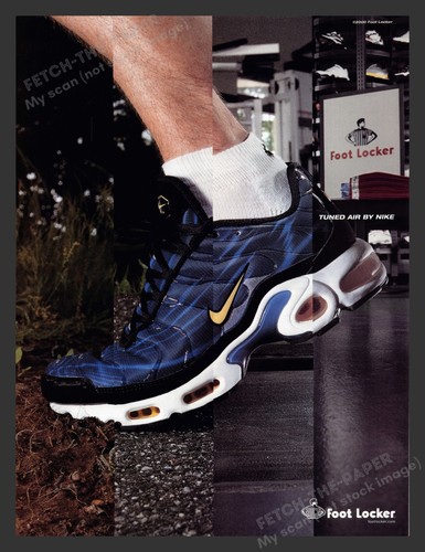 Foot Locker Shoes Tuned Air by Nike 2000 Print Advertisement | eBay