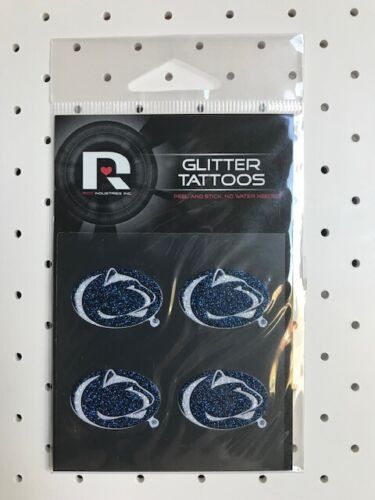 0915 Penn State  - 4 Glitter Tattoos - Picture 1 of 1