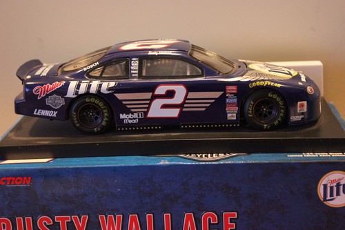 1999 Rusty Wallace #2 Miller Lite Harley Davidson Ford Taurus 1/24 diecast car - Picture 2 of 4