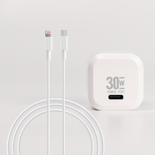 PD30W Wall Fast Charger Power Adapter For iPhone 14 Samsung Google Type-C Cable - Picture 8 of 12