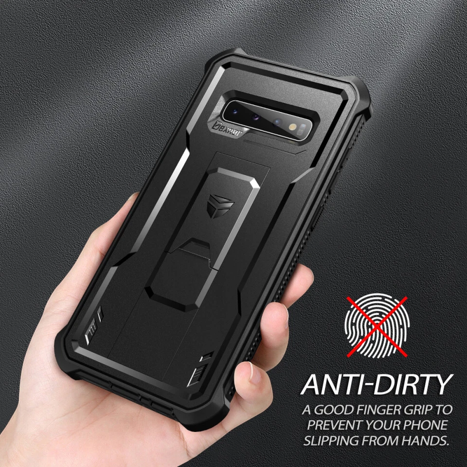 Funda Dexnor para Samsung Galaxy S10 cubierta de alta resistencia y protector de pantalla de soporte Foto 4 de 4