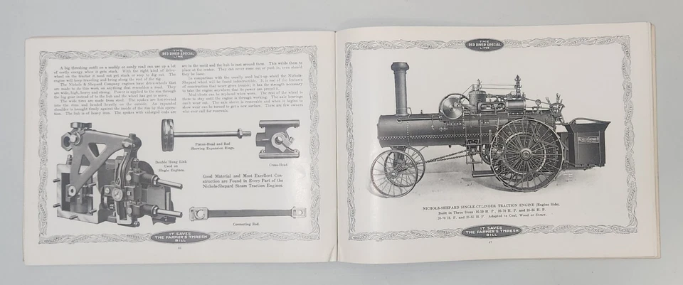 Catálogo de maquinaria de trilla de colección Nichols & Shepard Co. Red River línea especial Foto 4 de 4